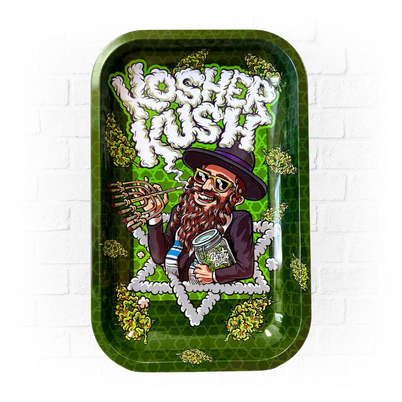 Bandeja de Metal Best Buds Kosher Kush Mediana 17x28cm