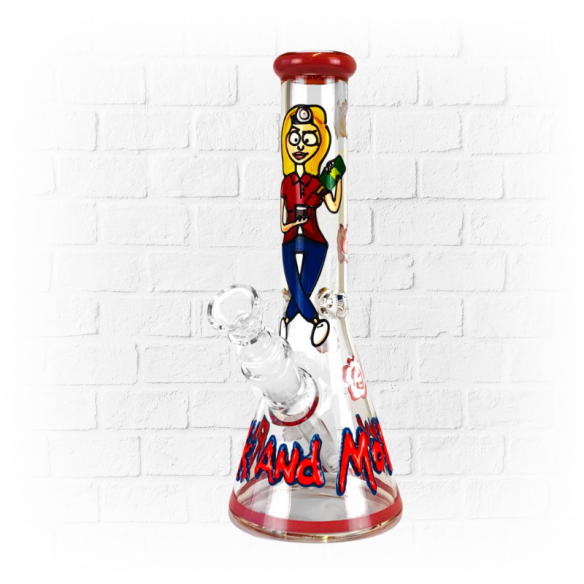 Bong de Cristal Artesanal 25cm - Rick y Morty