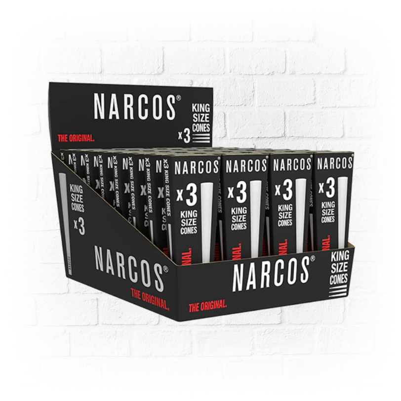 3 Conos King Size Blancos - Narcos Seeds
