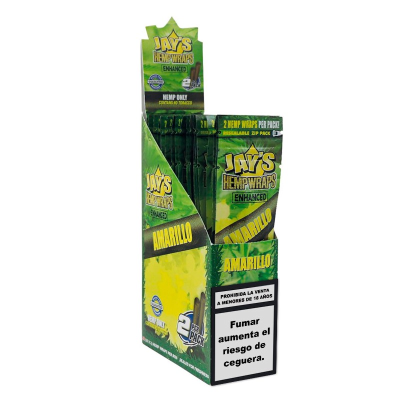 Blunts Hemp Terpenos Amarillo 2uds - Jay´s