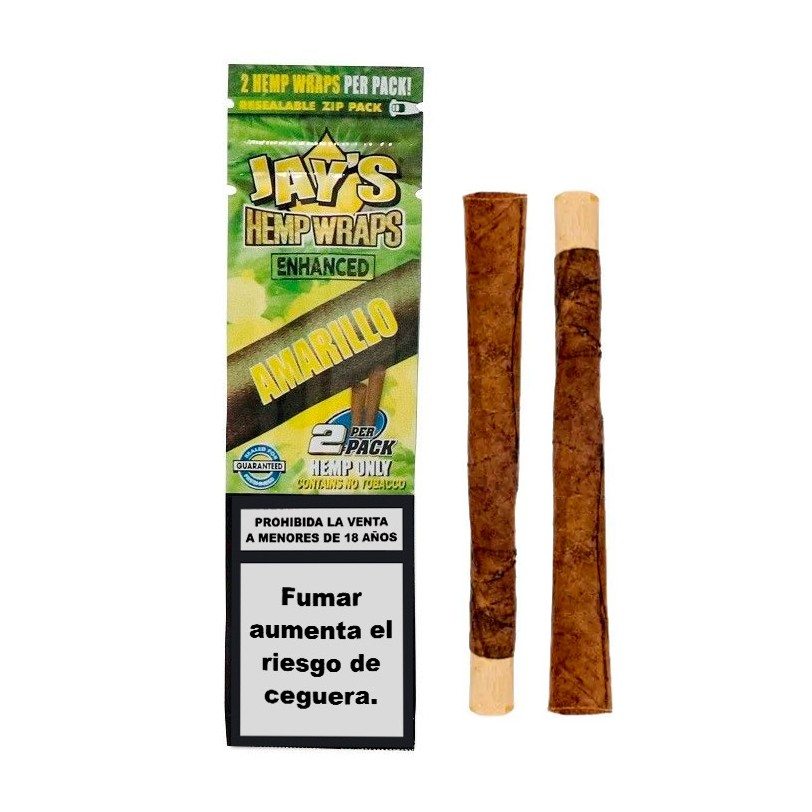 Blunts Hemp Terpenos Amarillo 2uds - Jay´s