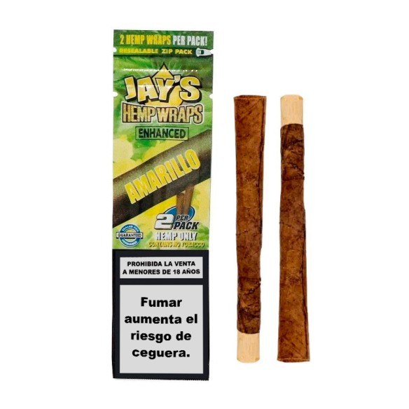 Blunts Hemp Terpenos Amarillo 2uds - Jay´s
