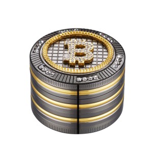 Grinder Polinizador Metal Diamonds Bitcoin 50 mm.