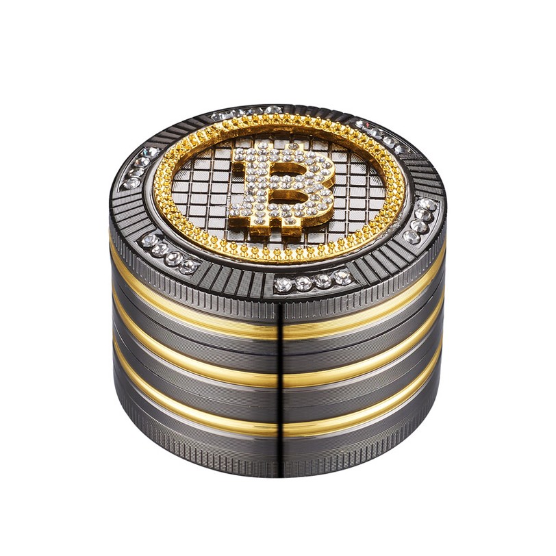 Grinder Polinizador Metal Diamonds Bitcoin 50 mm.