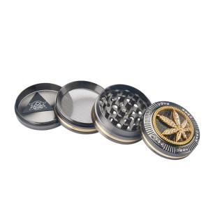 Grinder Polinizador Metal Diamonds Leaf 50 mm 2