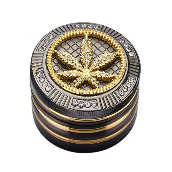 Grinder Polinizador Metal Diamonds Leaf 50 mm