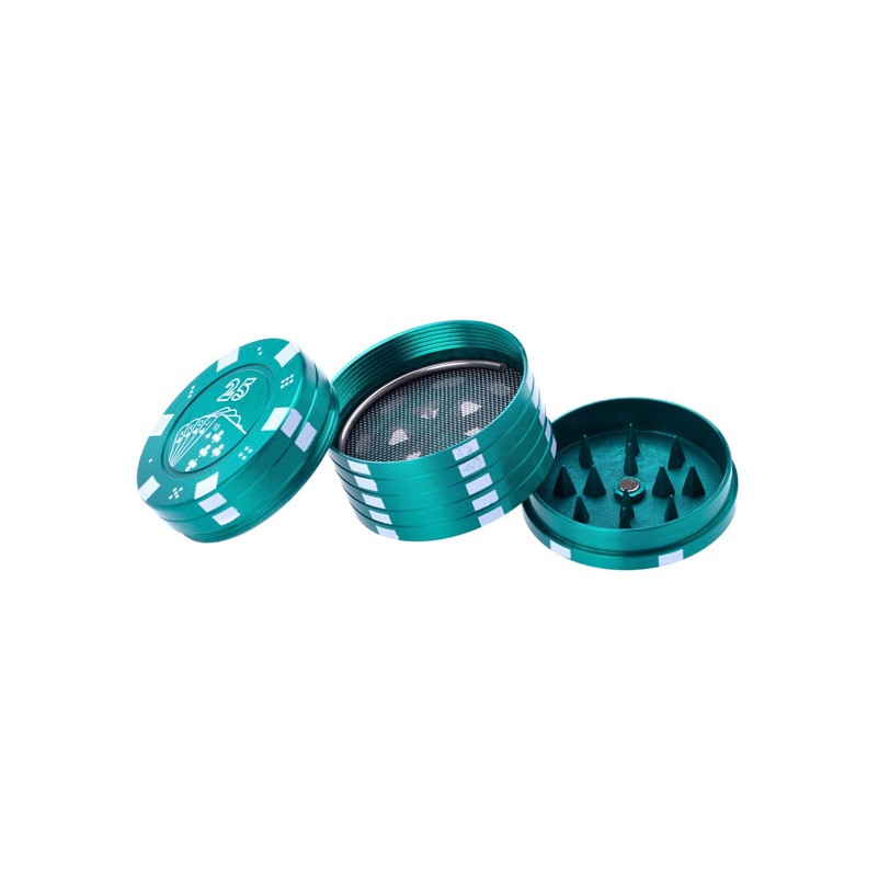 Grinder Polinizador Metal Ficha Casino 42 mm