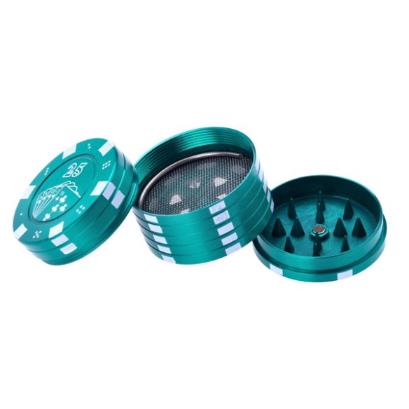 Grinder Polinizador Metal Ficha Casino 42 mm